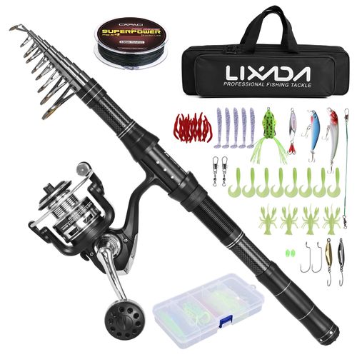 Buy AGOOL Fishing Rod and Reel Combos Telescopic Fishing Pole