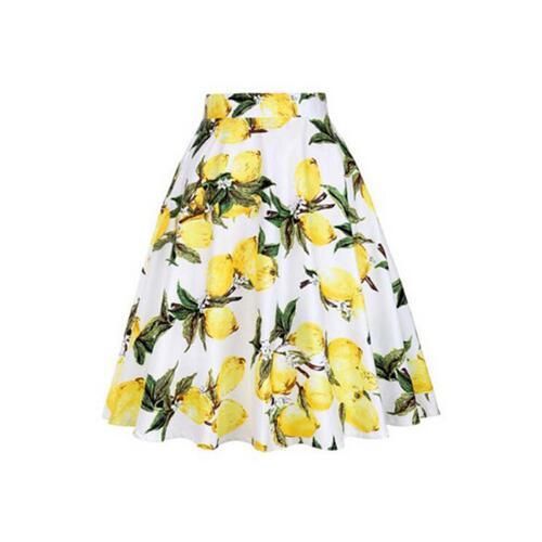 Plaid High Waist Skirt - Yellow - Pomelo Fashion