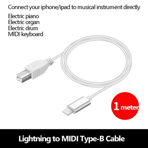 Midi OTG Piano Cable For iPhone MIDI USB Instrument Keyboard Phone