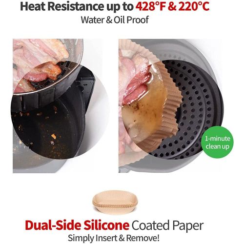 Air Fryer Disposable Paper Liner Non-Stick Oil-proof Parchment Mat