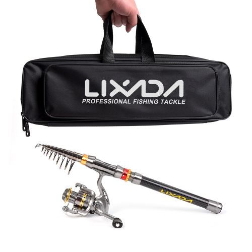 Cheap Lixada Telescopic Fishing Rod and Reel Combo Full Kit