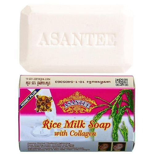 product_image_name-Asantee-Rice Milk Soap With Collagen & Honey - 125g  x6pics -1