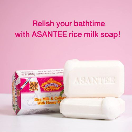 product_image_name-Asantee-Rice Milk Soap With Collagen & Honey - 125g  x6pics -2