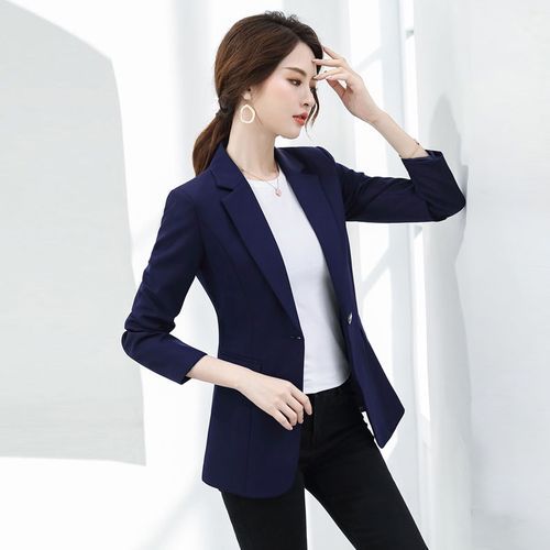 Black Soft Cotton Office Wear A-line Suit with Beautiful Embroidery work on neck main image 1