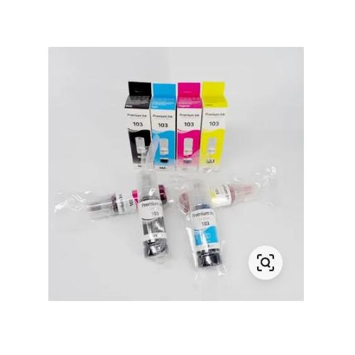 product_image_name-Generic-Epson Refillable 103 4 Ink set ( BK/C/Y&M And Extra One Black)-1