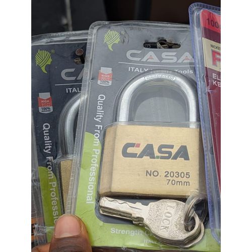 Generic Casa No. 20305 70mm Heavy Duty Solid Brass Padlock (Blister-Pack)