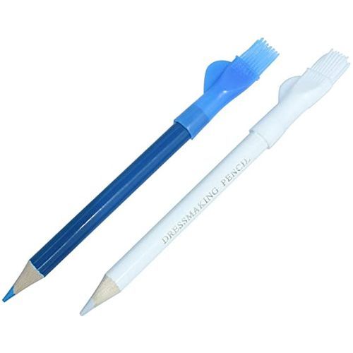 Gegong 12 Pcs Sewing Marking Pencils Water Soluble Tailor's Chalk for Fabric Clothing Cutting Wood-Cased pencil(blue)