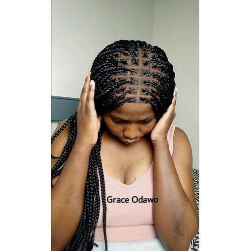 Fashion Luxury long braided hairstyles wig