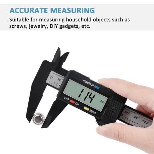 Generic Digital Caliper, 0-6" Calipers Measuring Tool - Electronic Micrometer Caliper with Large LCD Screen, Auto-Off Feature - image 5