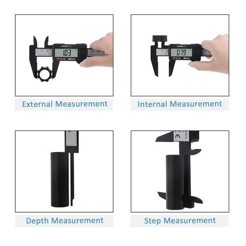 Generic Digital Caliper, 0-6" Calipers Measuring Tool - Electronic Micrometer Caliper with Large LCD Screen, Auto-Off Feature - image 6