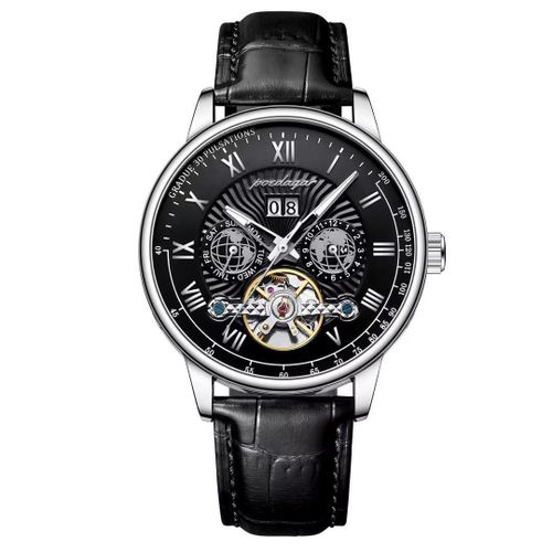 POEDAGAR Sophisticated Mechanical Engine Chronograph – Luxury Diamond Designer Watch