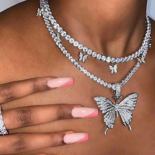 Butterfly necklace new arrivals jumia