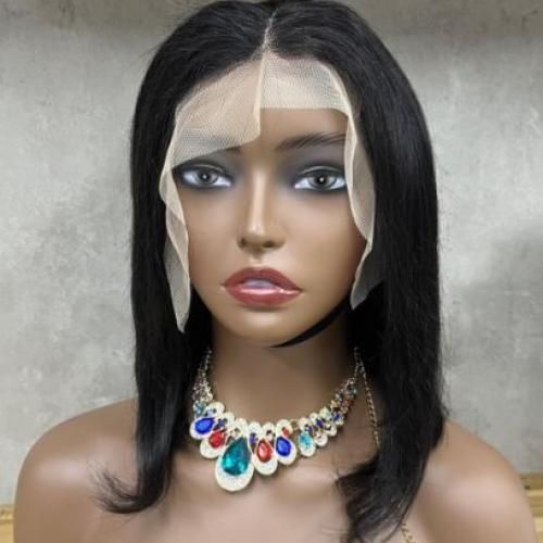 Fashion LUXURY Bone Straight Bob Wig With Frontal