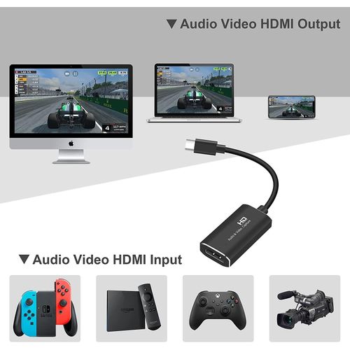 product_image_name-Generic-High-resolution HDMI Capture Card With USB-C Connection For Smooth Teaching, Gameplay Streaming, And Content Creation-3