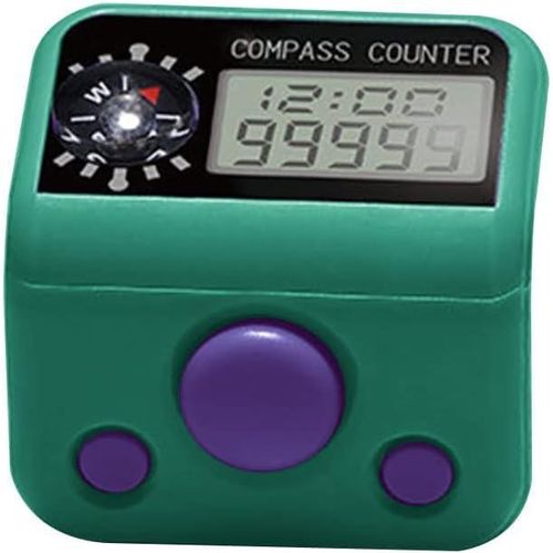 Generic Finger Tally Counter with Compass Digital Electronic Tasbeeh Counters - 1 Piece - image 2