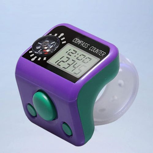 Generic Finger Tally Counter with Compass Digital Electronic Tasbeeh Counters - 1 Piece - image 3