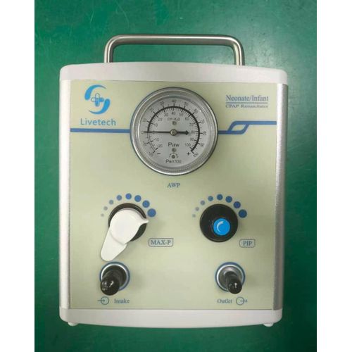 Generic Livetech Neonate Infant CPAP Resuscitator with Pressure Gauge - AWP, MAX-P, PIP Control