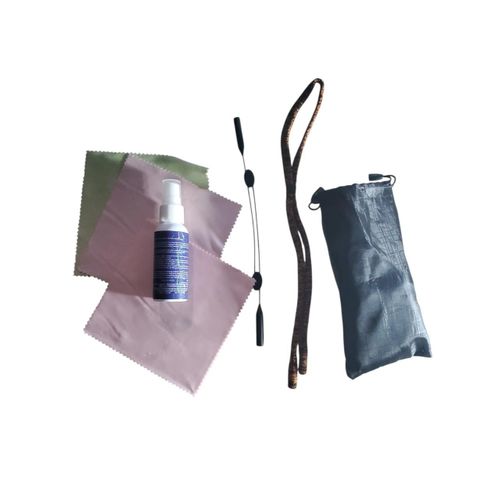 Generic 4 in 1 Glass rope, lens wipe, eyeglass Rope and cleaning solution