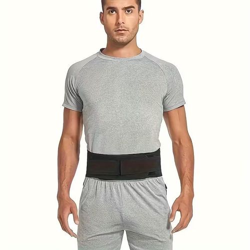 product_image_name-Generic-Adjustable Relaxation Lumbar Support Belt - Comfort Back Brace with Heating Function, Suitable for Sports and Body Care-4