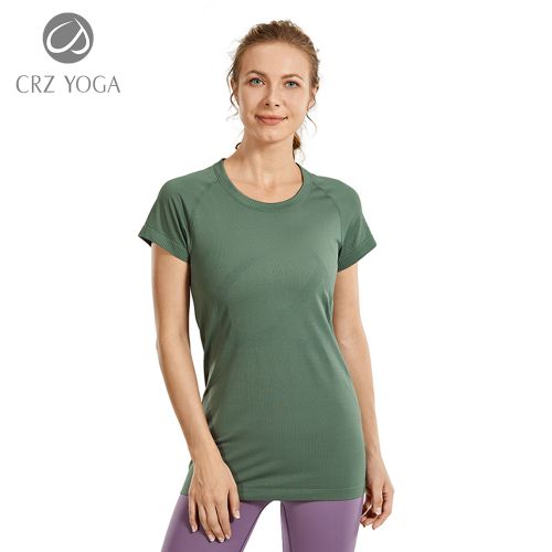 Generic Crz Yoga Women's Active Sports Tee The Cognac Brown13_XS