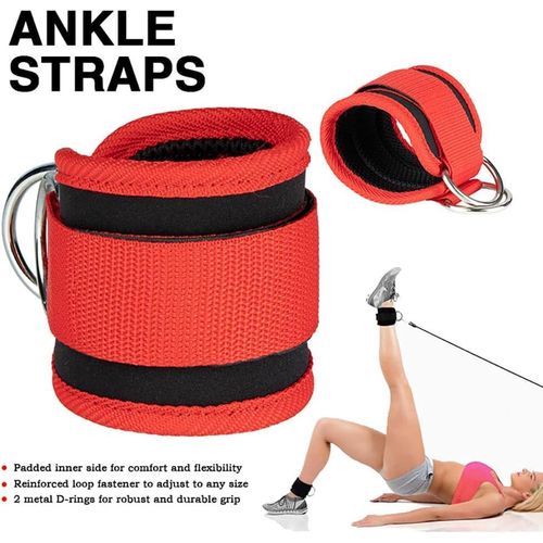 Generic Ankle Strap for Cable Machine, 1 Pair Ankle Bands for Working Out Ankle Cuffs