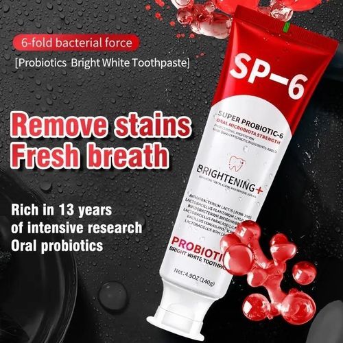 Generic SP6 probiotic teeth brightening toothpaste