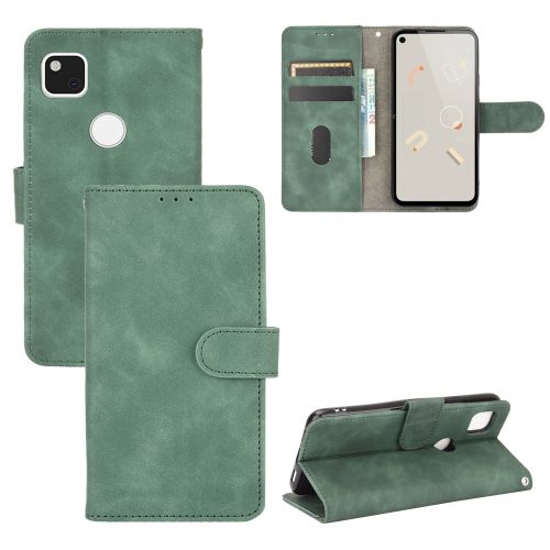 Generic For Google Pixel 4a Leather Case(Green)