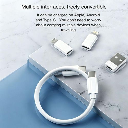 viwomik 60W 5-in-1 Multi-Functional Fast Charging Cable Box – Compatible with Android/iOS/Type-C - image 4
