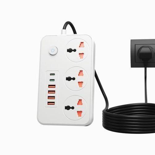 product_image_name-Miratec-Intelligent Surge Protect Power Socket With 4 USB + 2 Type C Ports.-2