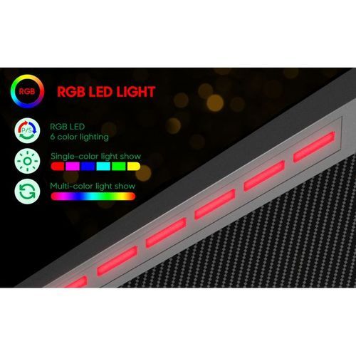 Generic Gaming Desk With LED RGB Lights 140cm - image 5