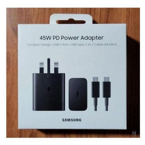 product_image_name-Samsung-45W USB Type-C To C, Super Fast, Original Charger also works For Redmi Xiaomi, Redmi, Oppo, Infinix, Tecno-1
