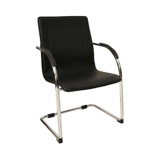 Generic Modern black cantilever guest chair