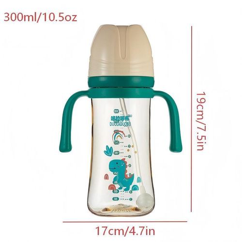 Generic Baby bottle with gravity ball straw wide-mouthed bottle 300ml/10.5oz