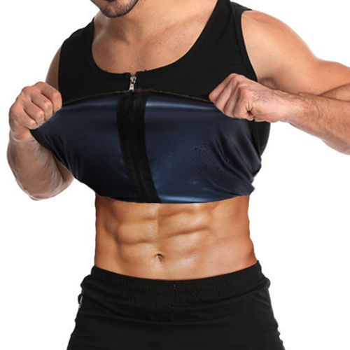 Men Sauna Suit Heat Trapping Shapewear Sweat Body Shaper Vest