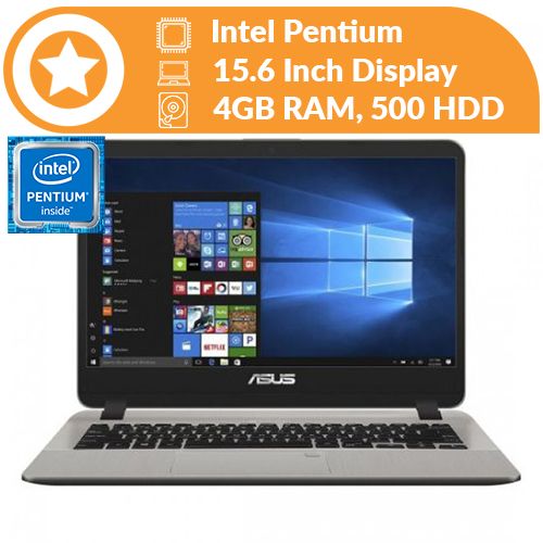 X543MA Intel Pentium 4GB RAM 500GB HDD 15.6-inch HDD Win 10