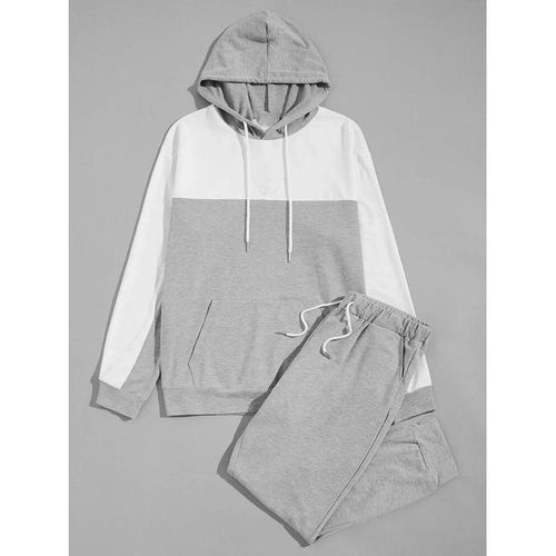 product_image_name-Fashion-Custom-Made Grey And White Hoodies And Jogger-1