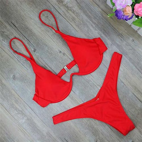 Sexy Thong Bikini High Cut Swimwear Women Micro Swimsuit One