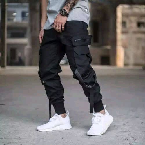 Fashion Black Combat Joggers Pant