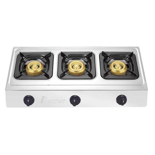Boscon 3 burner stainless gas cooker