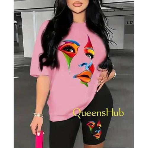 product_image_name-Fashion-Stunning And Beautiful Top And Short For Ladies -1