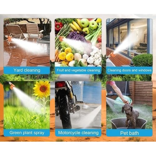 product_image_name-Generic-Portable High Pressure Washer With 48V, Rechargeable Battery, Cordless High Pressure Washer Gun Multi Cleaning Works Like Car & Bike Washing, Gardening & Home Cleaning Works Such  Floor, Tiles,window Glass & Nets And Fence Cleaning With Hard Carry Case-7