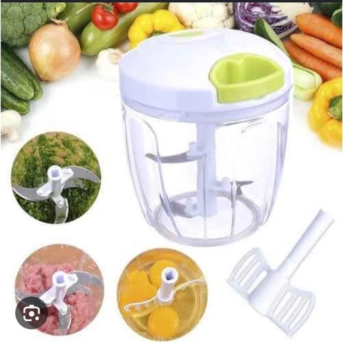 Generic manual pull-rope food processor with a 5-knife blade design - image 2