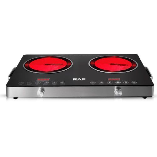RAF Dual Burner Electric Hotplate & Ceramic Cooker With Glasstop - image 3