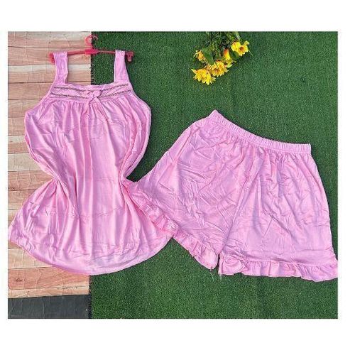product_image_name-Fashion-2pcs Set Ladies Night Wear - Sexy Female Sleepwear.-1