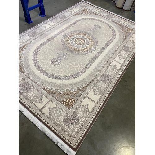 Generic Elegant Beige and Brown Traditional Medallion Area Rug