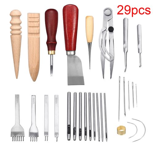 Generic Leathercraft Tools Kit Professional Hand Sewing Saddle