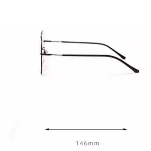 product_image_name-Fashion-Unisex Black Ultralight Semicircle Alloy Optical Eyeglasses-4