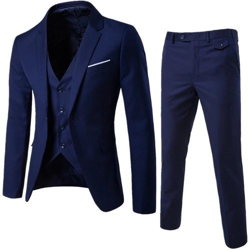 Fashion High Qualty Men's Wedding Suit, Business Suit,Navy Blue | Jumia ...
