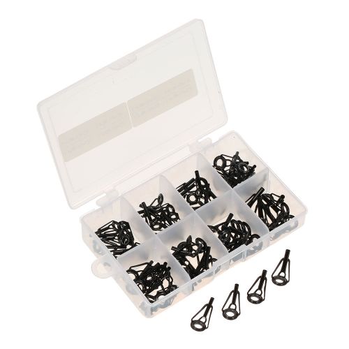 Generic 80pcs Fishing Rod Guide Set Tip Repair Kit Fishing Rod