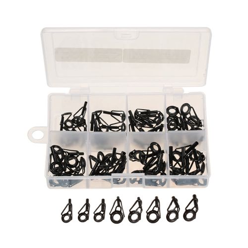 Generic 80pcs Fishing Rod Guide Set Tip Repair Kit Fishing Rod